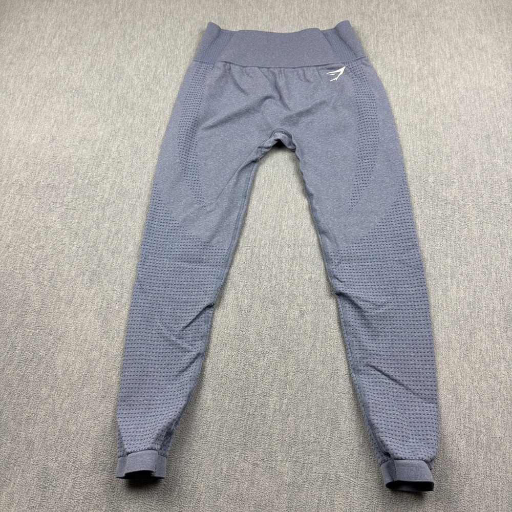 Gymshark Leggings Womens Blue Medium Vital Seamless 2.0 High Waisted Workout Gym